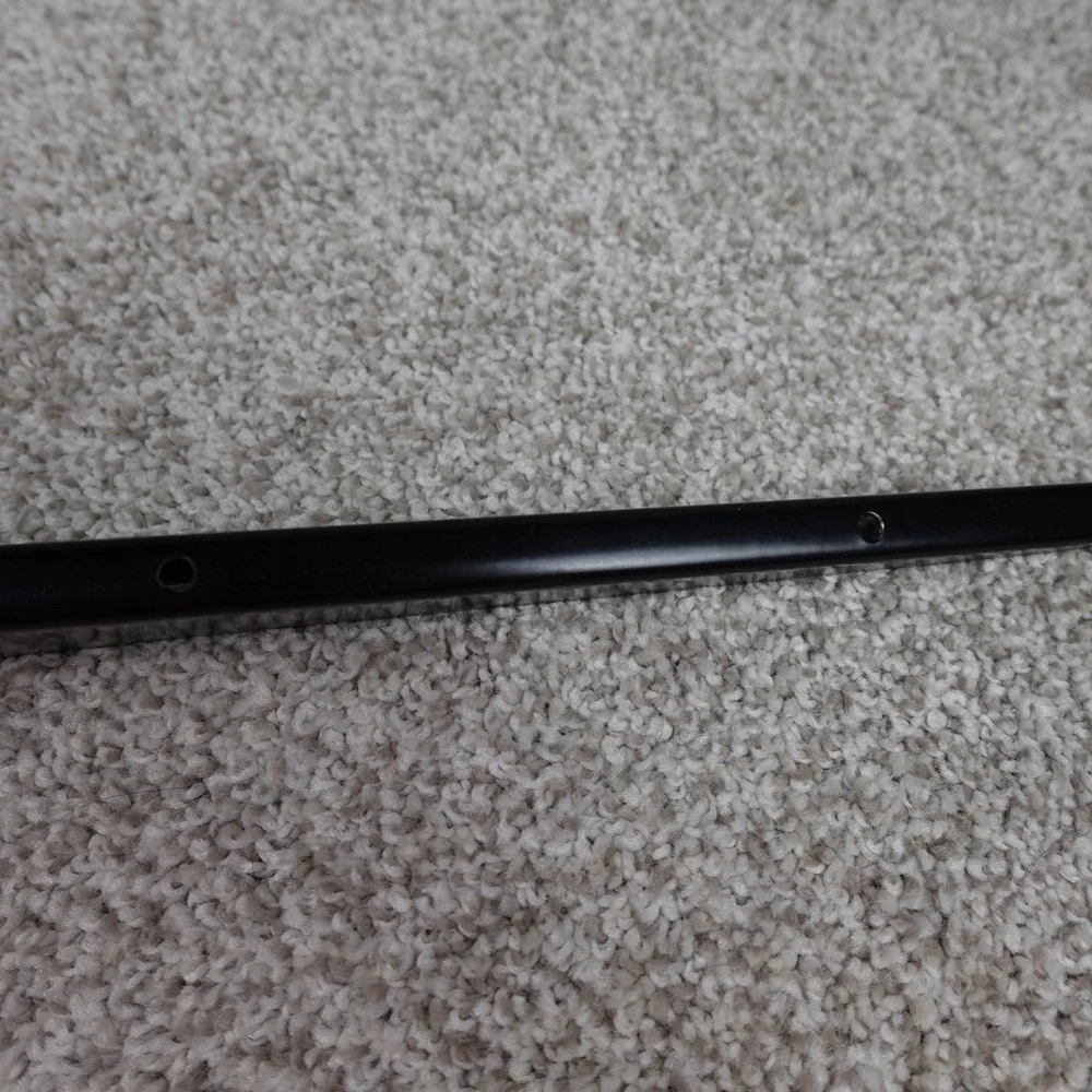 18.5 Inch Black Metal Slotted Wall Shelf Bracket Support Arm Heavy Duty
